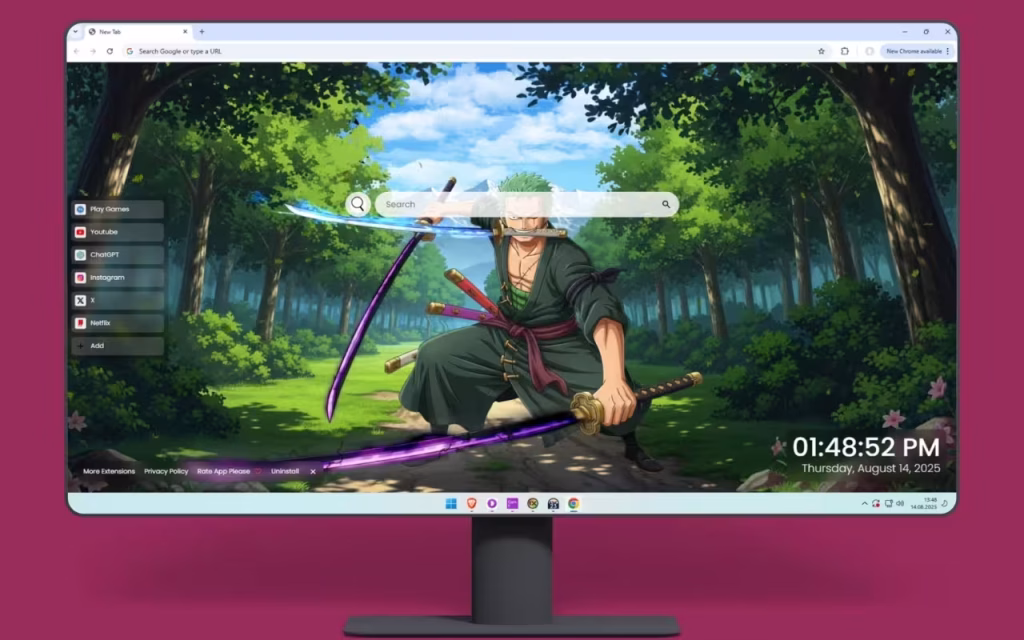 Roronoa Zoro Forest Swordsman Live Wallpaper (2)