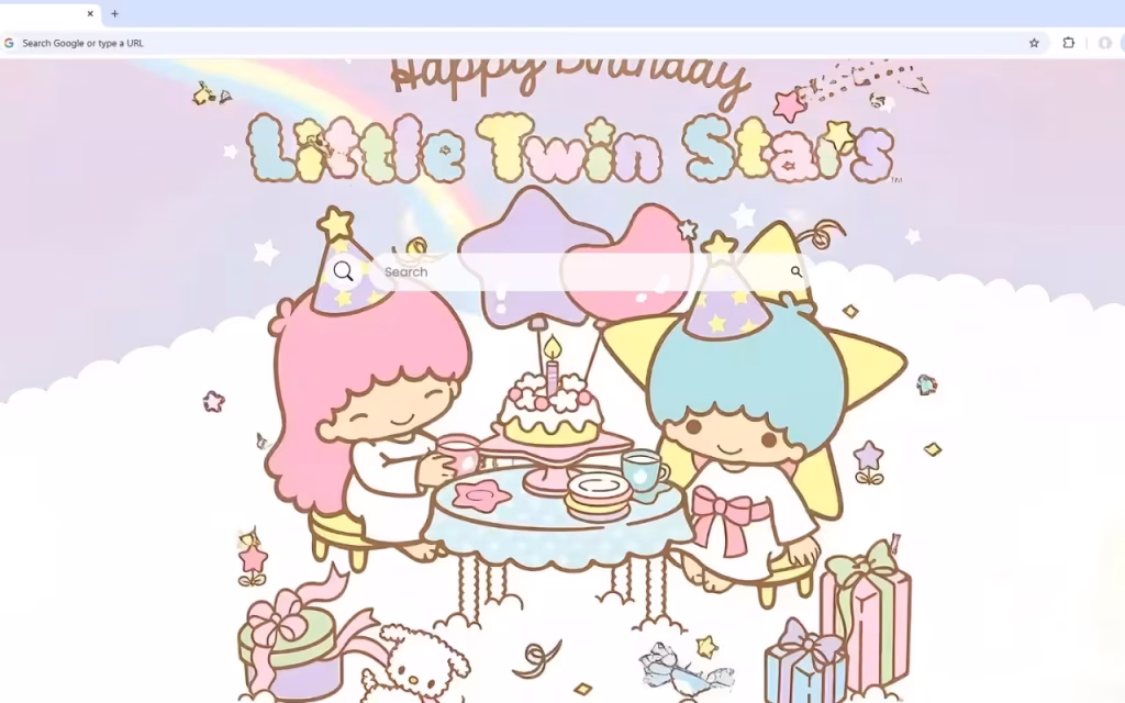 Little Twin Stars Happy Birthday Live Wallpaper (1)