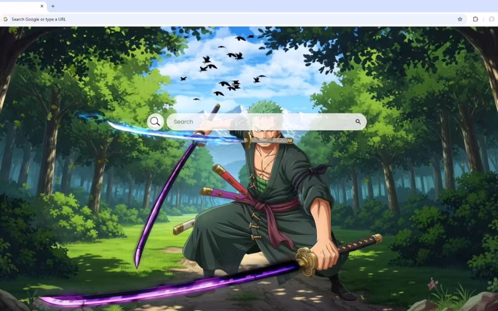 Roronoa Zoro Forest Swordsman Live Wallpaper