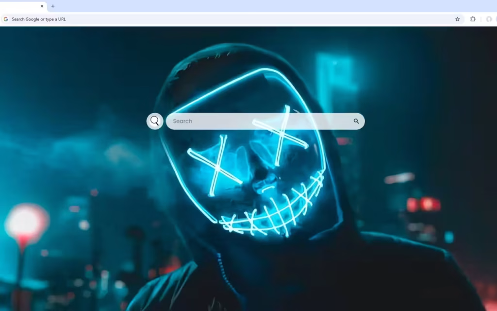 Neon LED Mask Live Wallpaper
