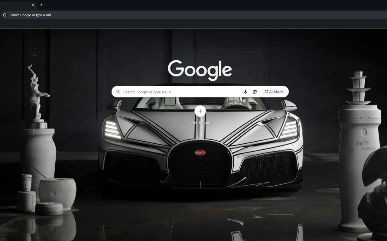 Bugatti W16 Mistral Blanc Eternel Dark Aesthetic