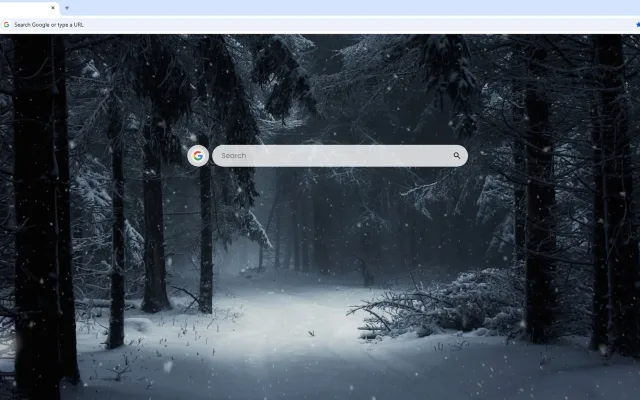 Dark Winter Forest Road Live Wallpaper