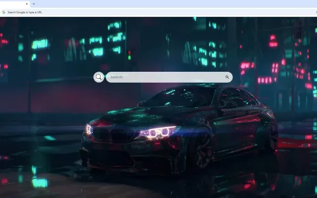 BMW M4 Cyberpunk Night City Live Wallpaper