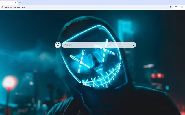 Neon LED Mask Live Wallpaper