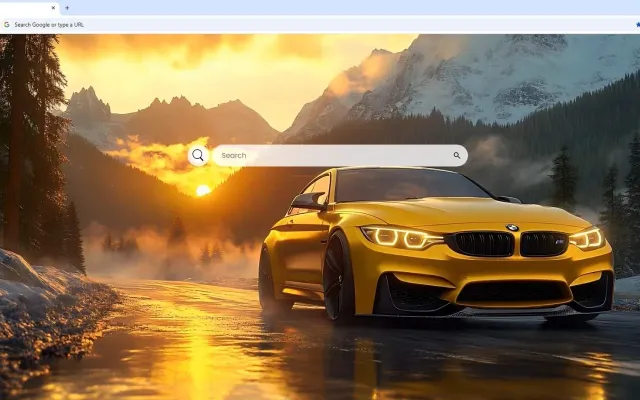 Yellow BMW M4 Live Wallpaper