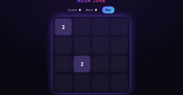 Neon 2048