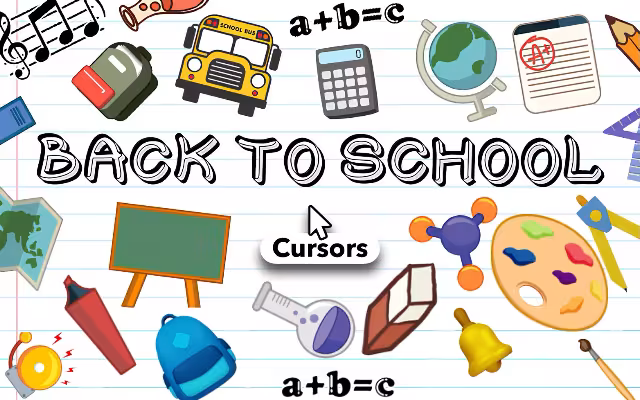 Back to School Cursor ★ Custom Cursor for Chrome™