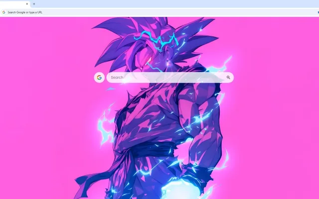 Super Saiyan Goku in Neon Surge Live Wallpaper