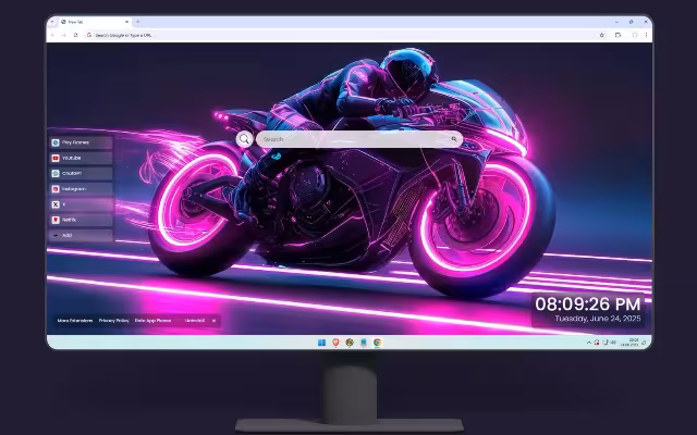 Cyberpunk Motorcycle Live Wallpaper