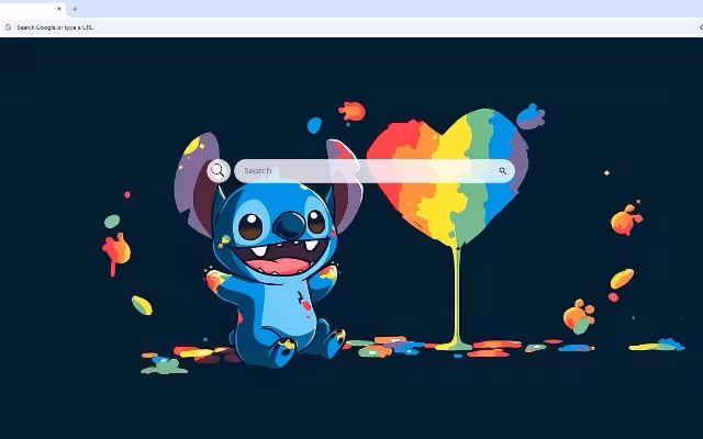 Stitch Love Heart Live Wallpaper