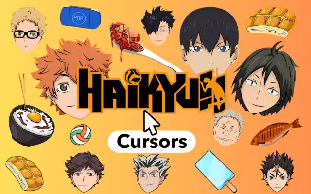 Haikyuu Cursor ★ Custom Cursor for Chrome™