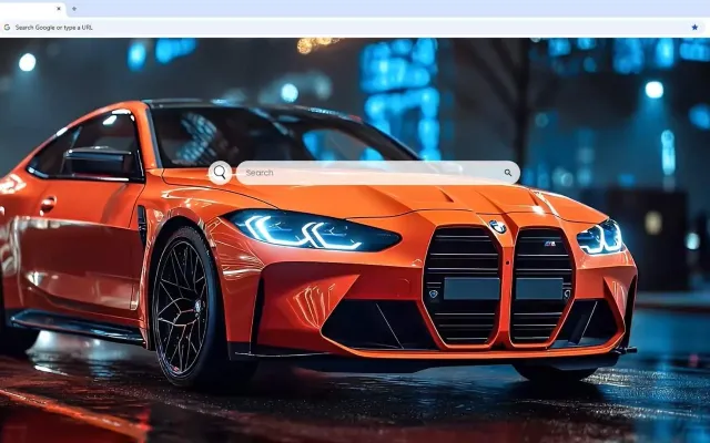 BMW M4 in City Live Wallpaper