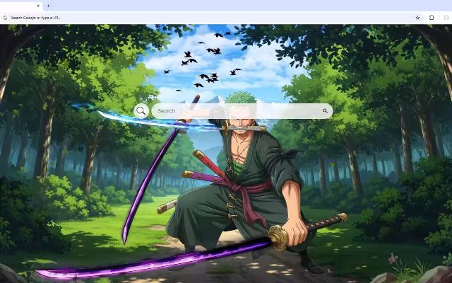 Roronoa Zoro Forest Swordsman Live Wallpaper