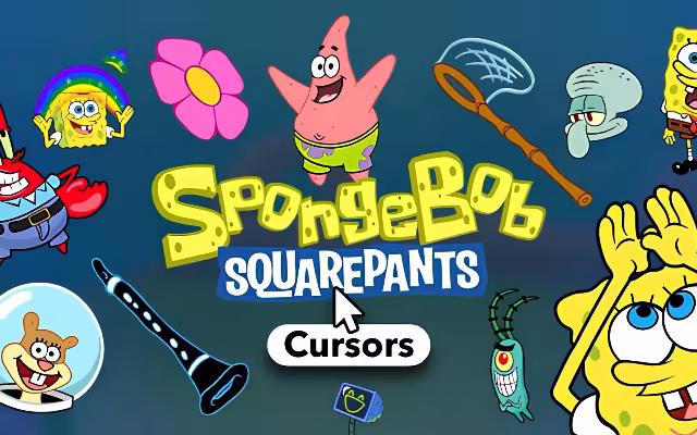 SpongeBob SquarePants Cursor ★ Custom Cursor for Chrome™