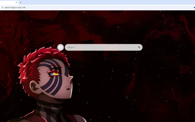 Akaza's Cosmic Gaze in Demon Slayer Live Wallpaper