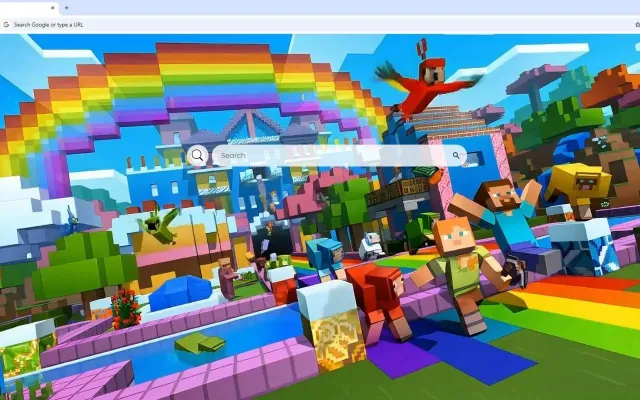 Minecraft Rainbow Live Wallpaper