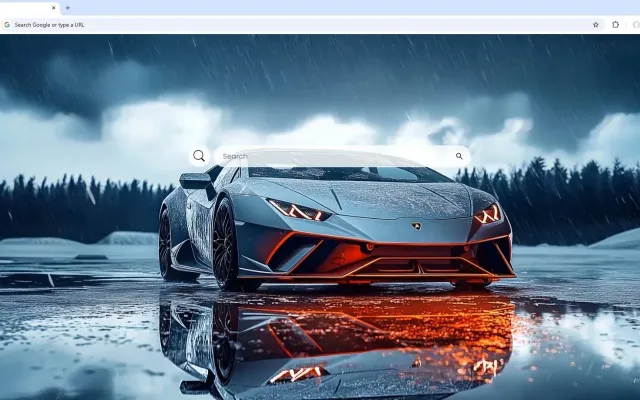 Snow Lamborghini Live Wallpaper