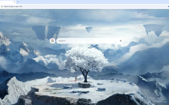 White Tree Winter Live Wallpaper
