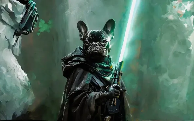 Bulldog Jedi Live Wallpaper