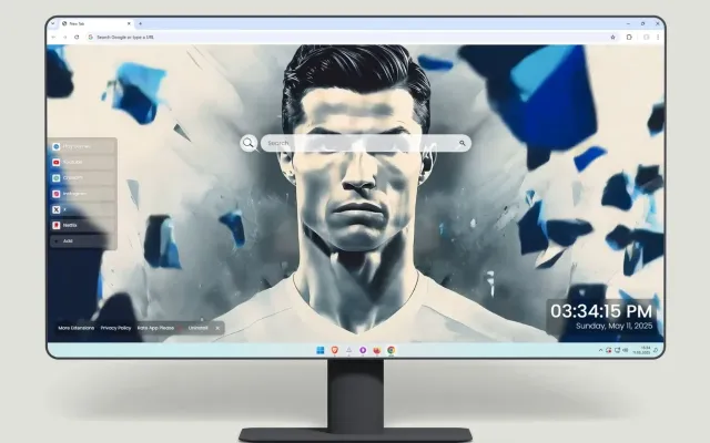 Cristiano Ronaldo Silver Live Wallpaper