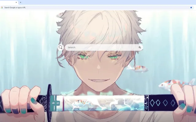 Samurai Anime Boy Koi in Sword Live Wallpaper