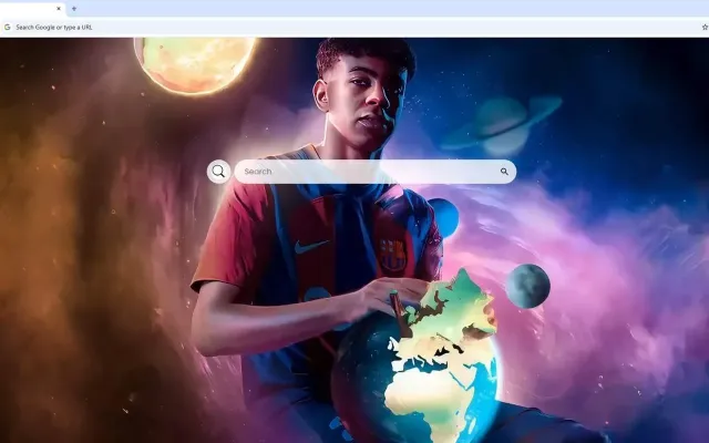 Lamine Yamal Galaxy Live Wallpaper