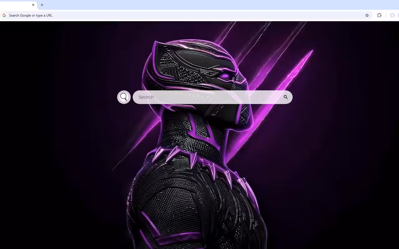 Black Panther Purple Aesthetic Live Wallpaper