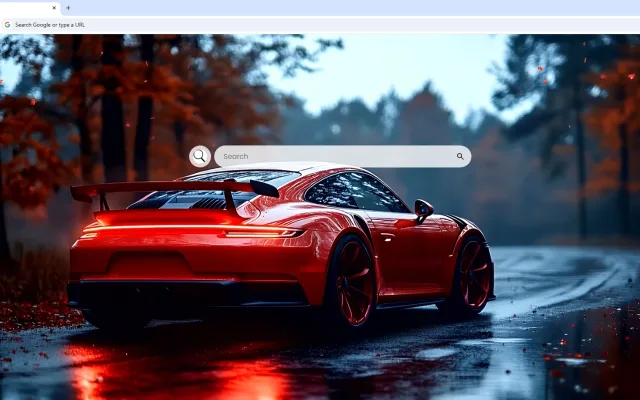 Red Porsche GT3 Live Wallpaper