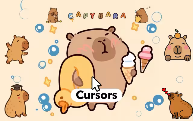 Capybara Cursor ★ Custom Cursor for Chrome™