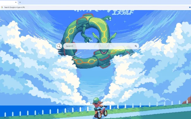 Pokemon Emerald Title Screen Pixel Live Wallpaper