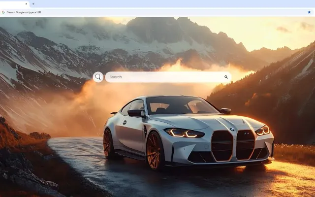BMW M4 in Mountains Live Wallpaper
