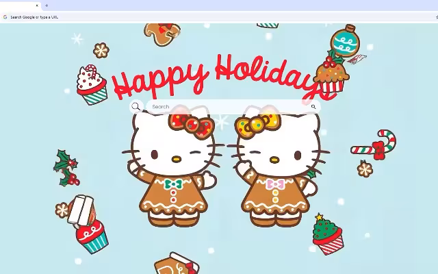 Happy Holidays Hello Kitties Live Wallpaper