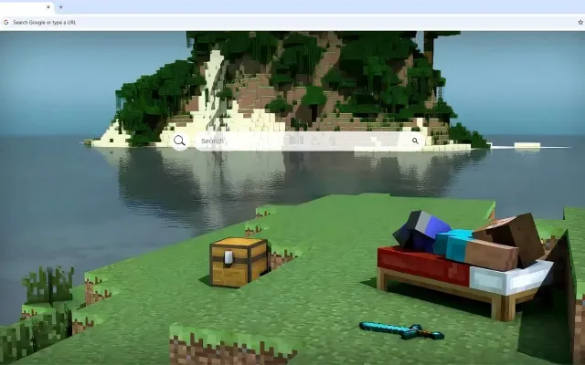 Minecraft Steve Resting Live Wallpaper