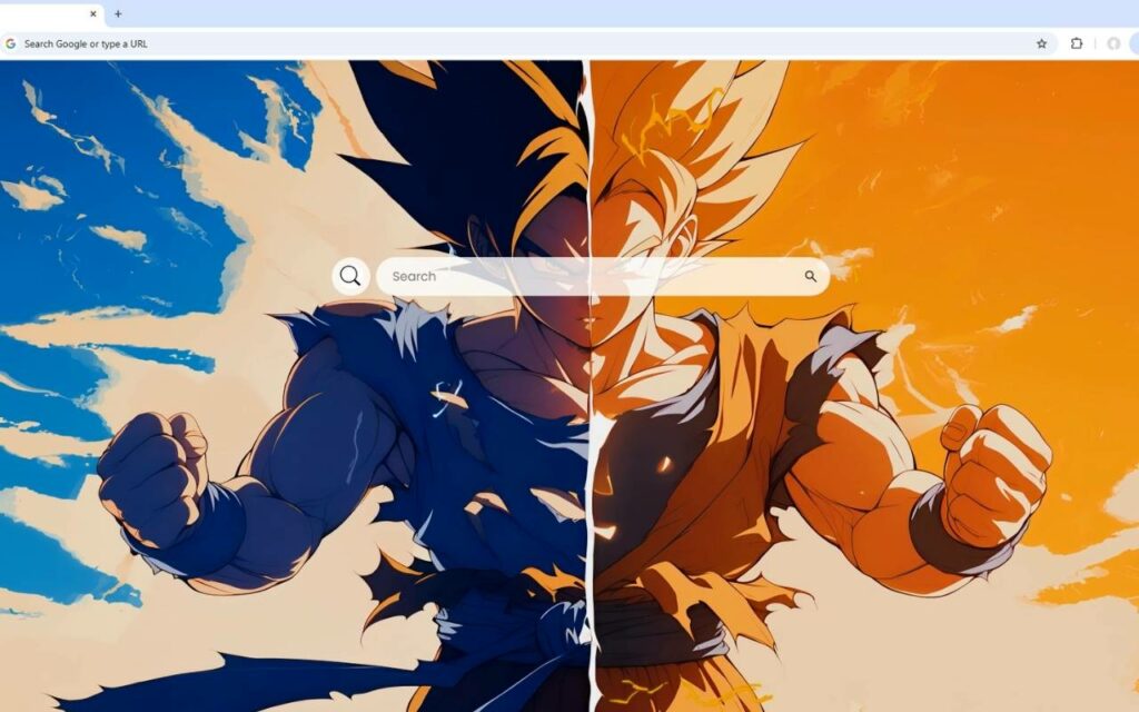 Goku Super Saiyan Power-Up Split Live Wallpaper