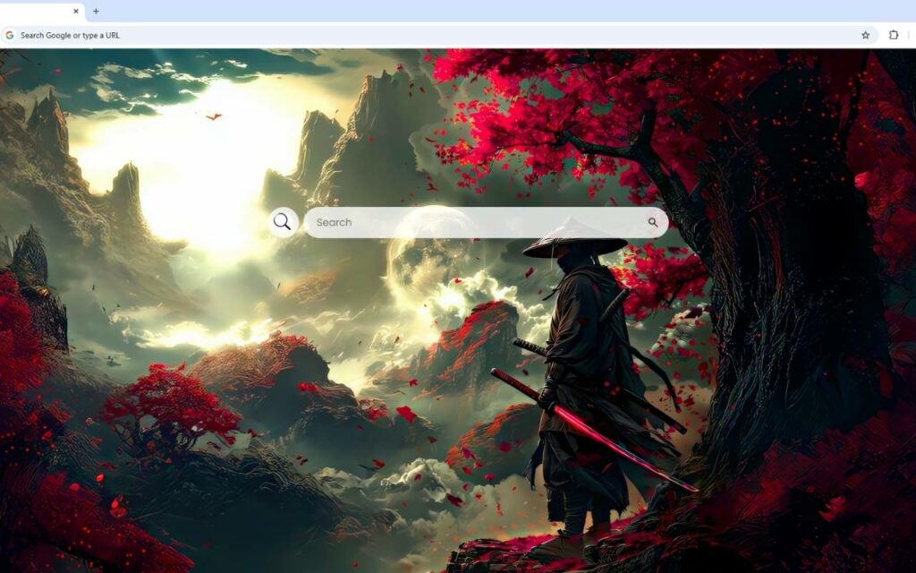 Samurai Red Lands Live Wallpaper