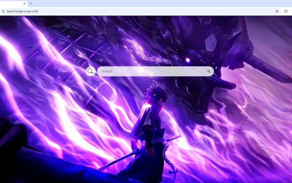 Sasuke Uchiha and Susanoo Live Wallpaper