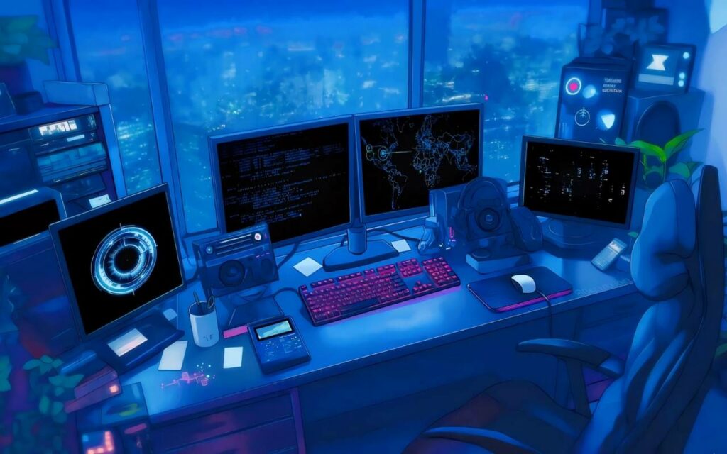 Hacker Station Live Wallpaper