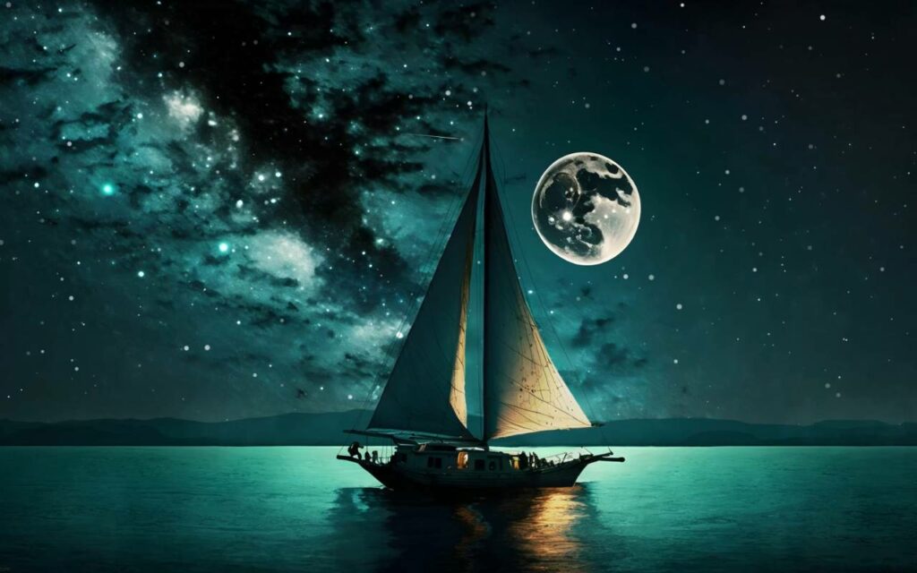 Night Sailboat Live Wallpaper